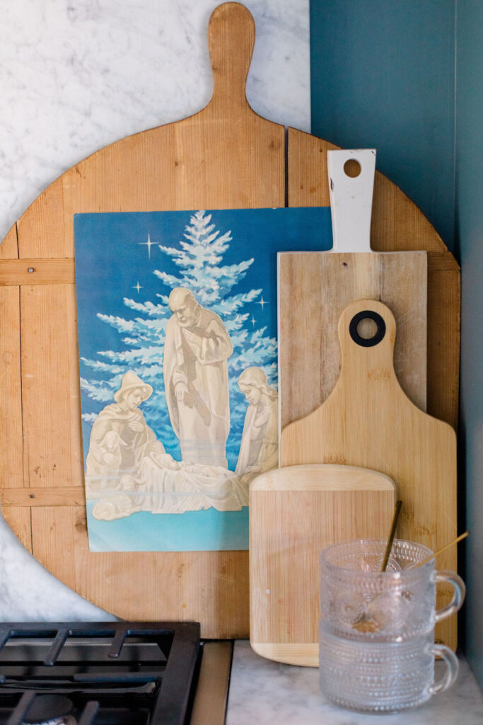 Cutting boards with Nativity print