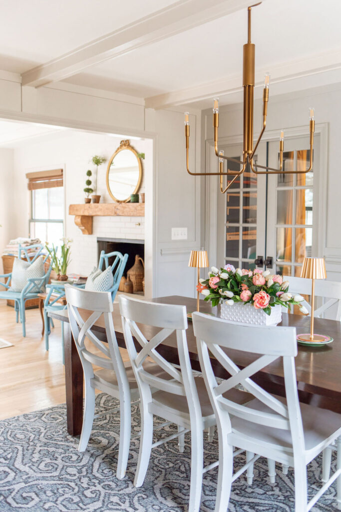 Spring Dining room 2024 peeking into family room