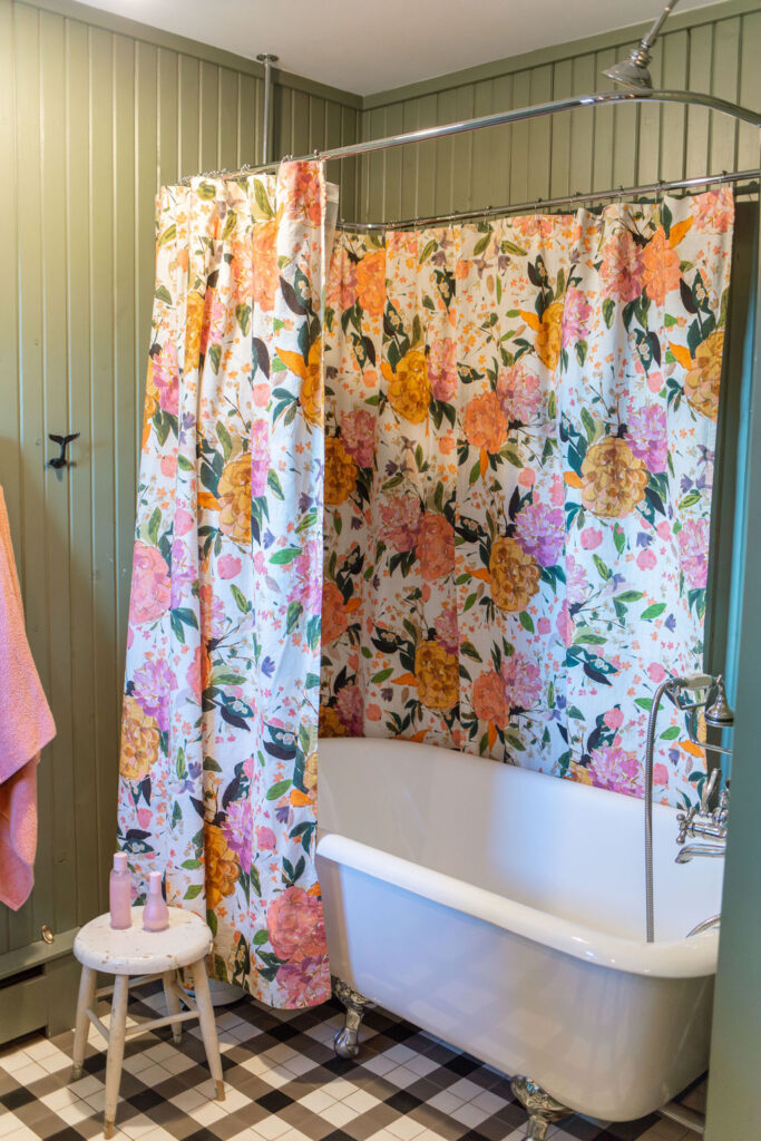 floral shower curtain