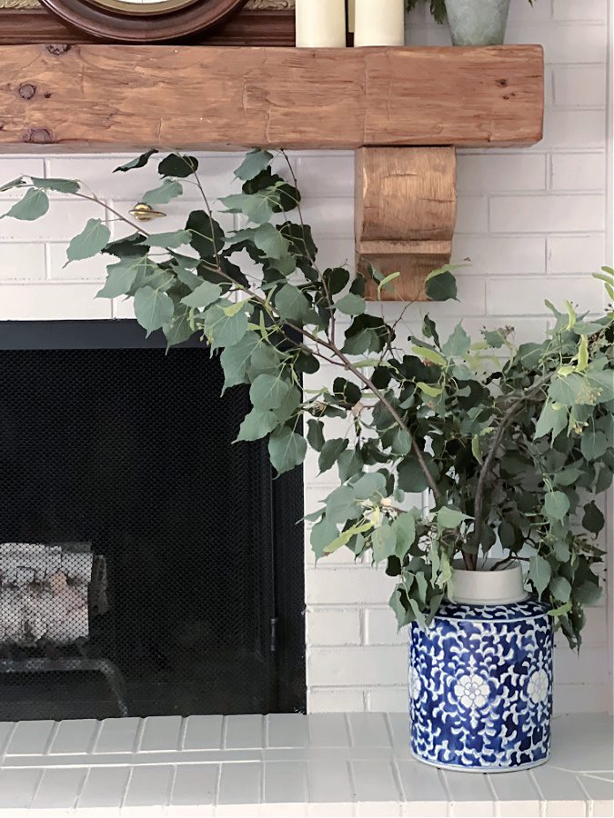 Using large natural branche for Fall decor in my home.