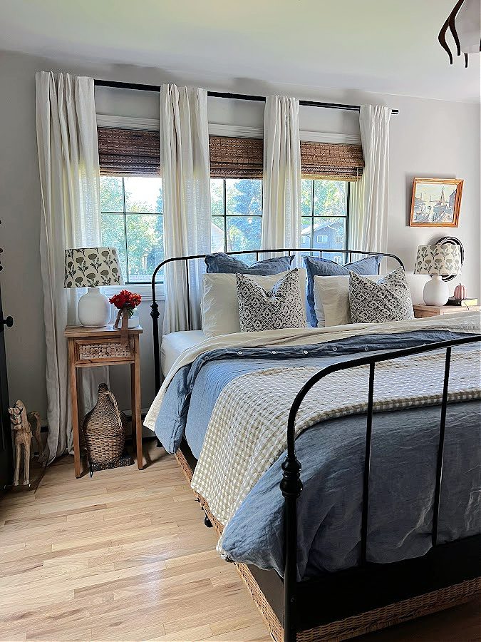 Simple and natural Fall Bedroom TOur