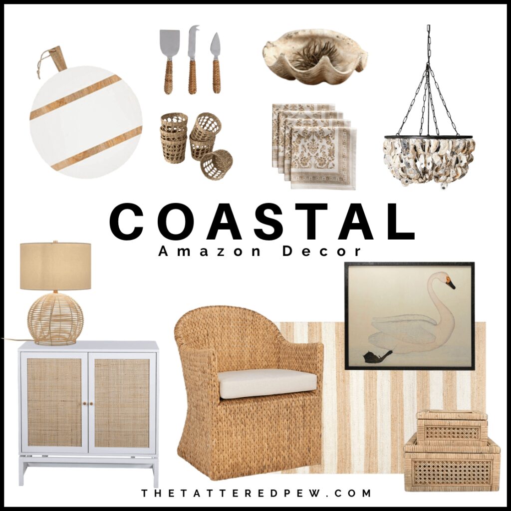 Neutral Coastal Decor from Amazon