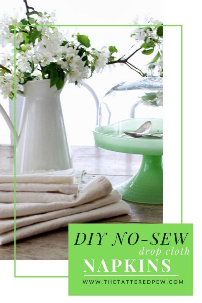 DIY Drop Cloth Napkins You'll Want To Use Everyday - Do Dodson Designs