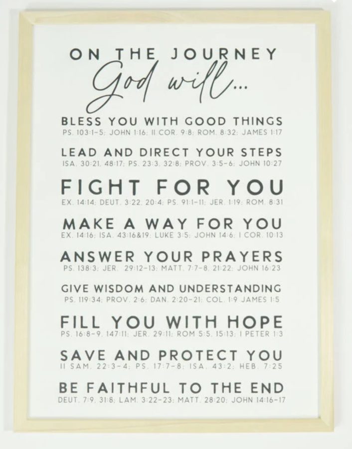 On the journey sign