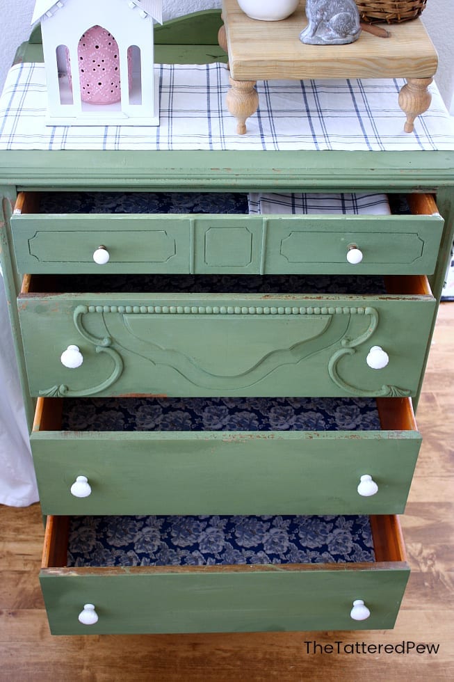 DIY Dresser Drawer Liners