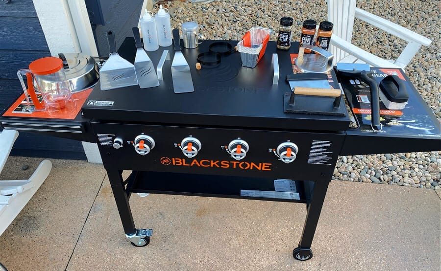 Our Blackstone griddle has become our new favorite way to cook outdoors!