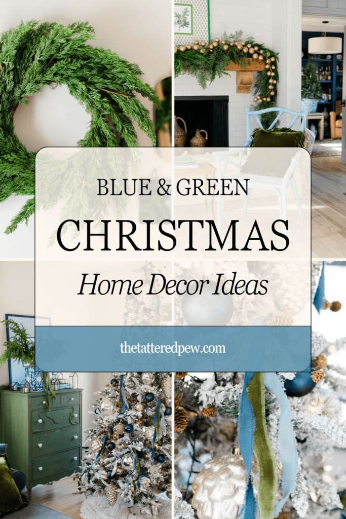 Our Blue and Green Christmas Home Tour 2023