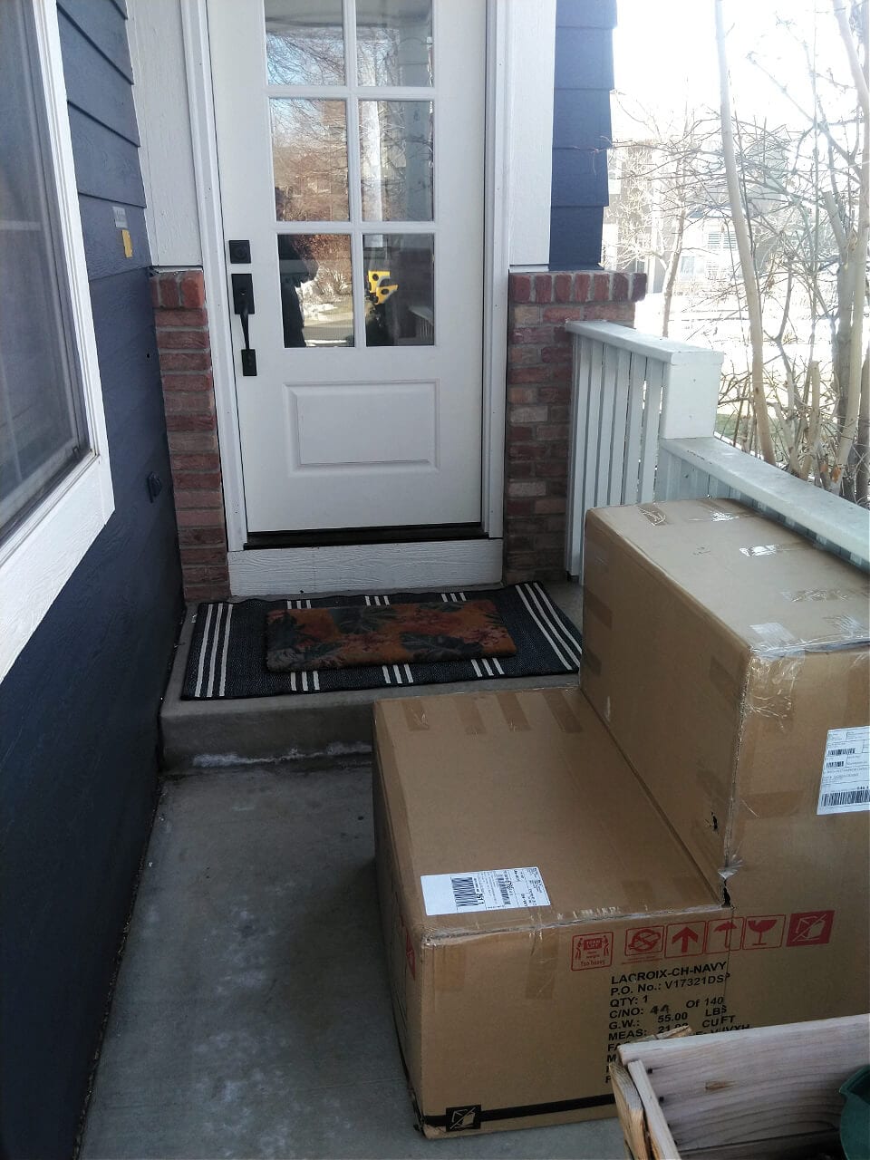 Porch delivery from Wayfair!