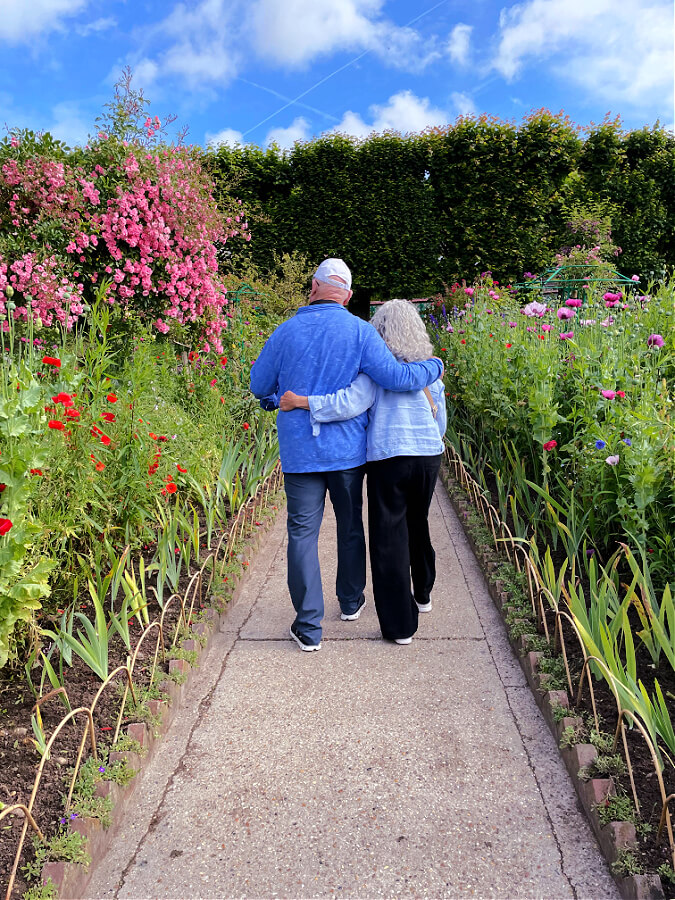 My parent's in Monet's garden