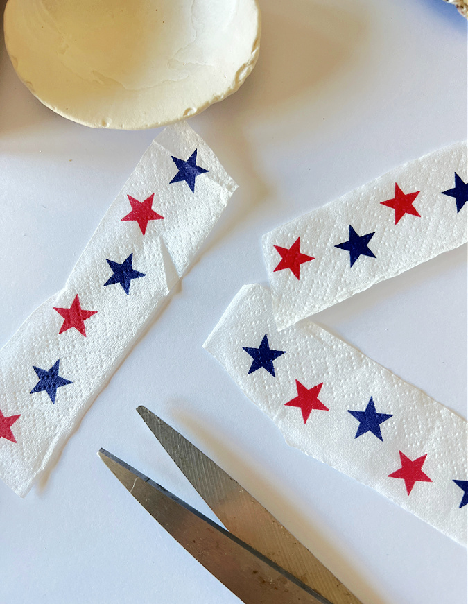 napkins for applying to shells