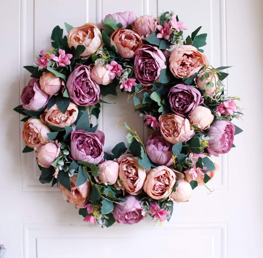 Peony Wreath