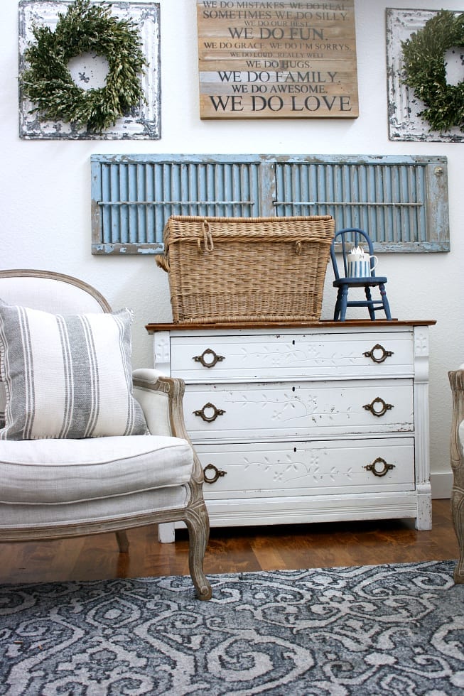 Old Dresser Makeover Using Milk Paint