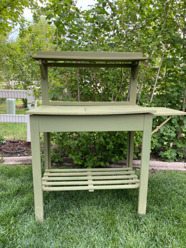 World Market Potting Bench Makeover » Grow Beauty With Ease
