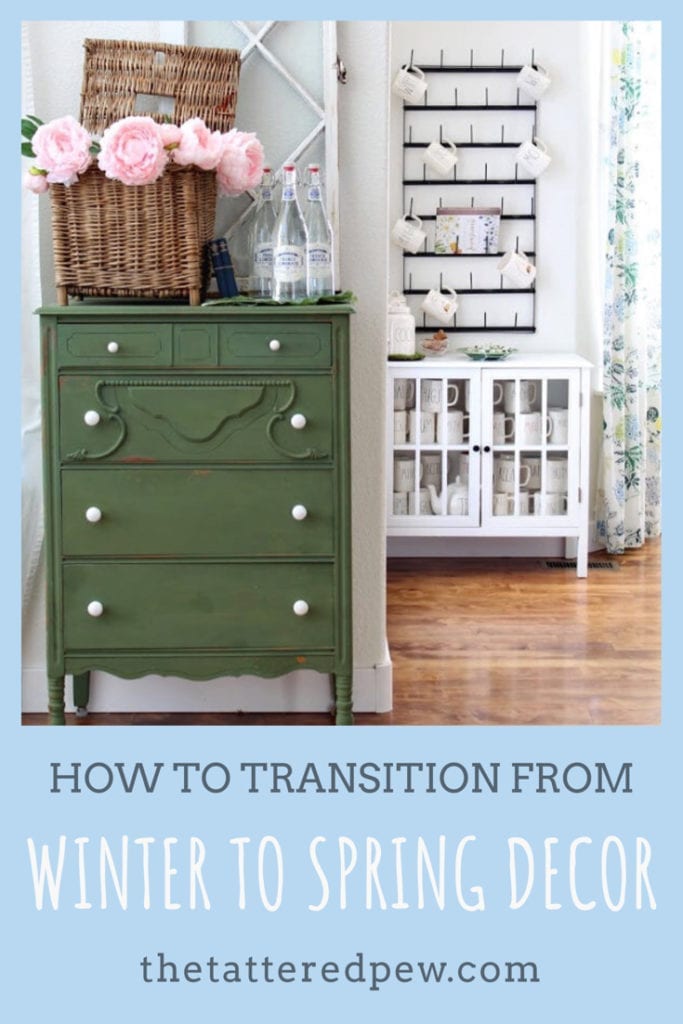 Winter to Spring Decor Transition