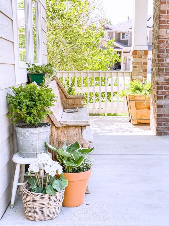 Preparing our porch for spring is always one of my favorite things to do!