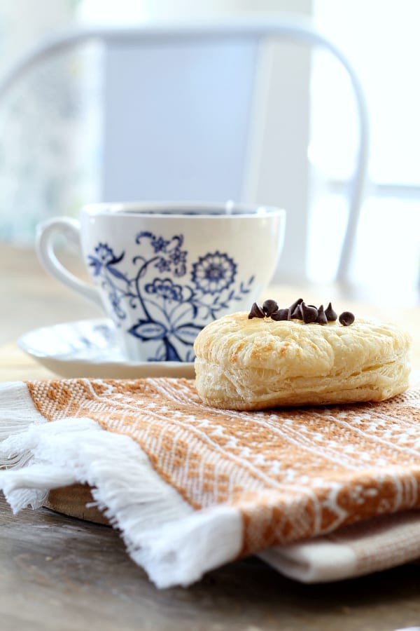 Mini Pumpkin Chocolate Chip Puff Pastry Pies