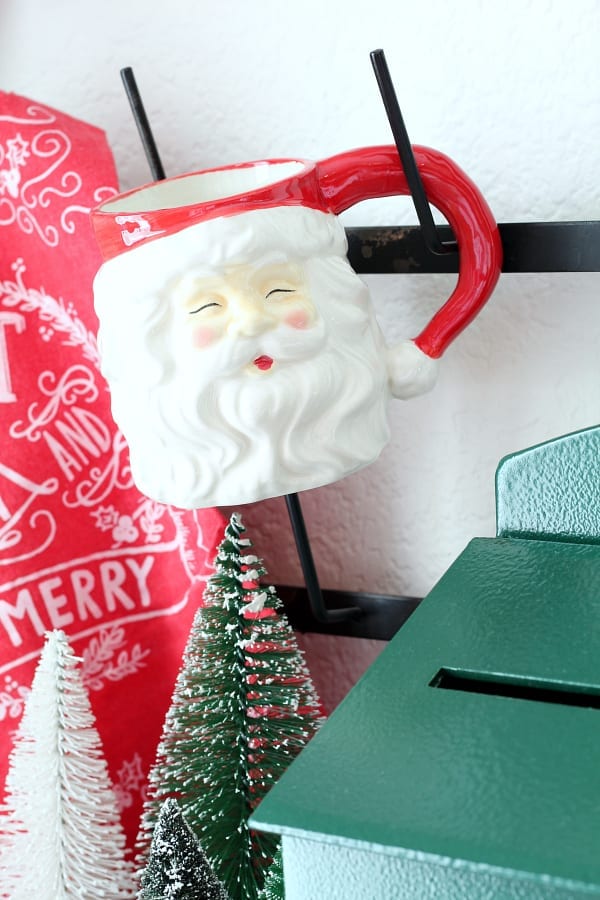 Santa mugs from World Market are such a fun addition to our Christmas mug rack!