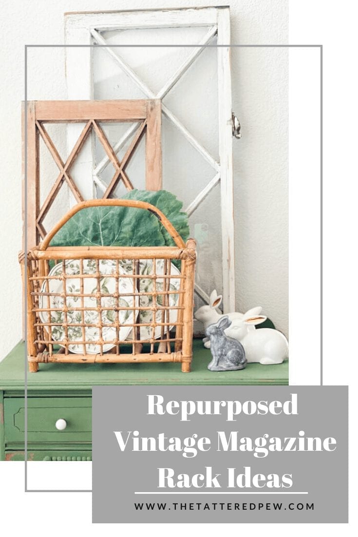Vintage Magazine Holder To Repurposed Rolling Pin Display - Organized  Clutter