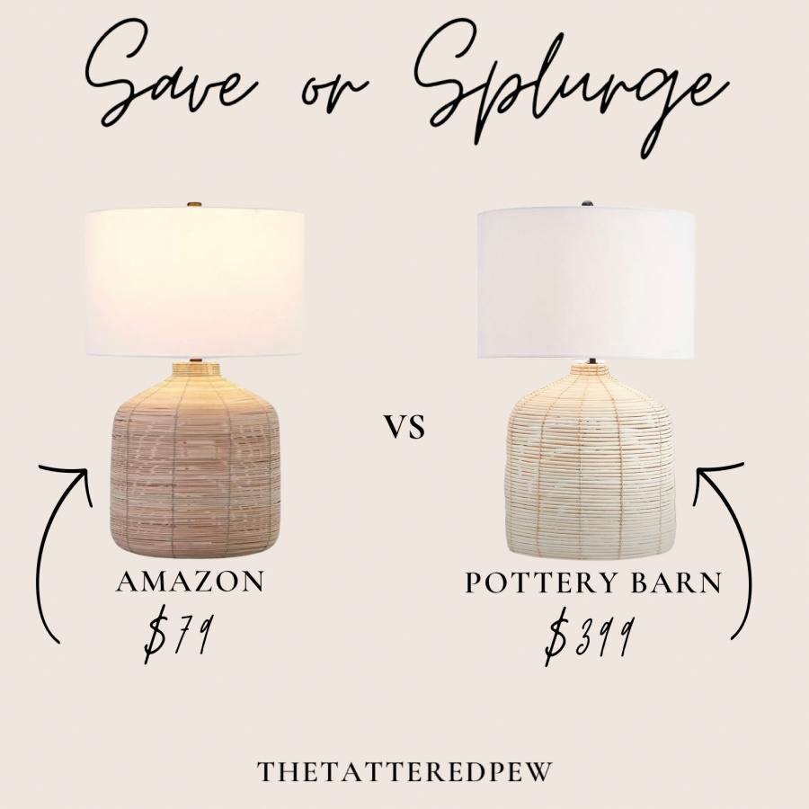 Save or Splurge; Lamps