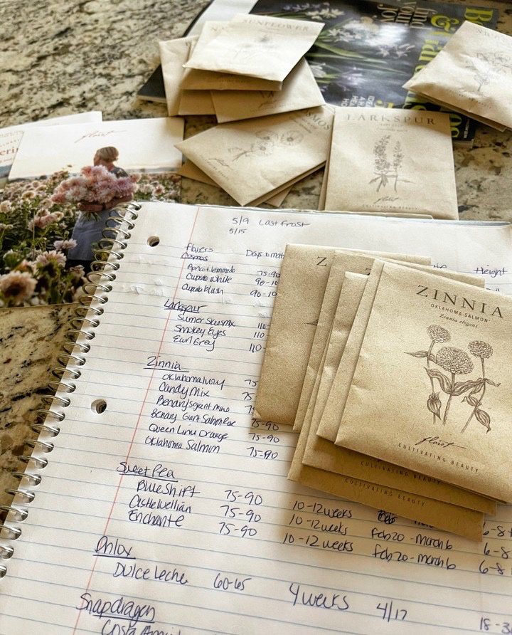 Getting organized before planting seeds indoors