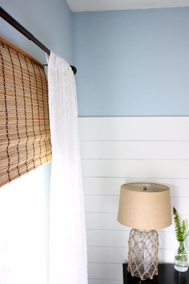 Inexpensive Bamboo Shades | $100 Room Challenge Week 3