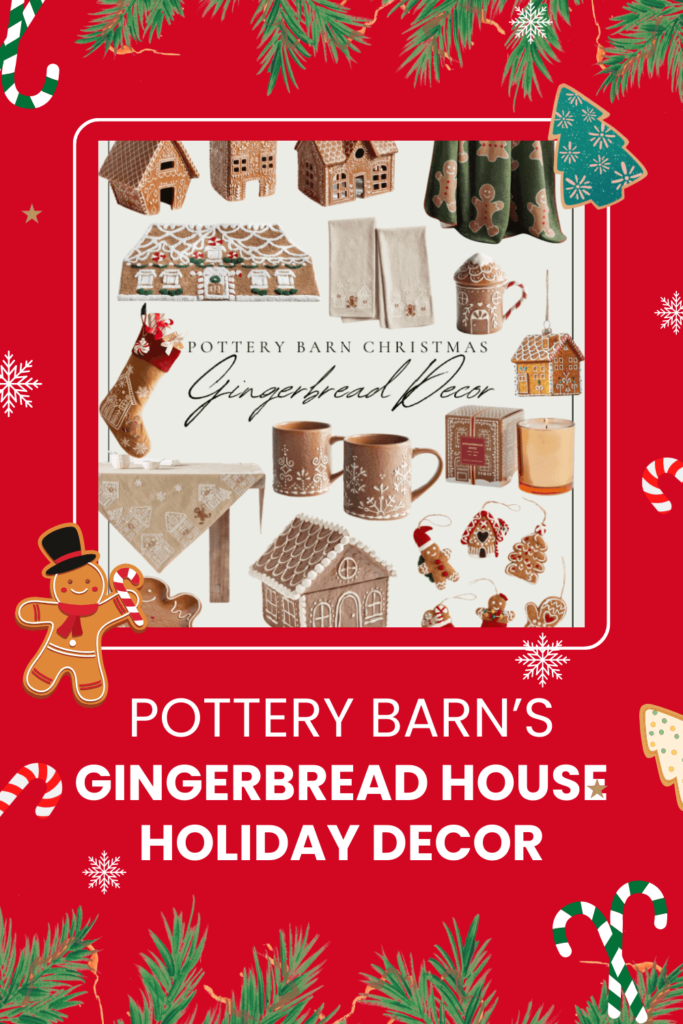 Shop the beautiful Pottery BArn gingerbread house holiday decor collection