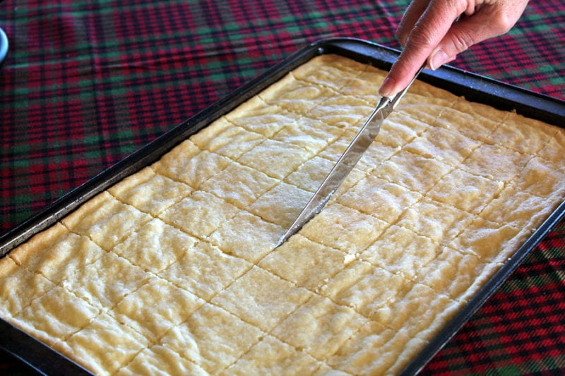 Make sure to cut your cookies as soon as you remove them from the oven.