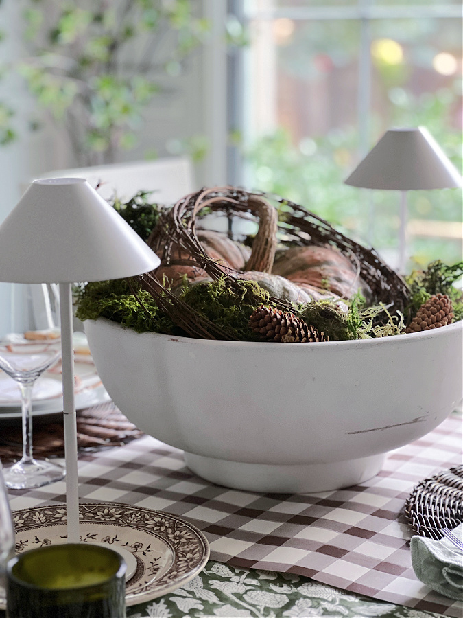 Moveable and simple Thanksgiving centerpiece