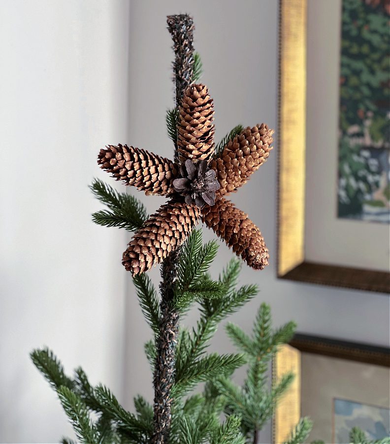 Star Shaped Pinecone Ornament