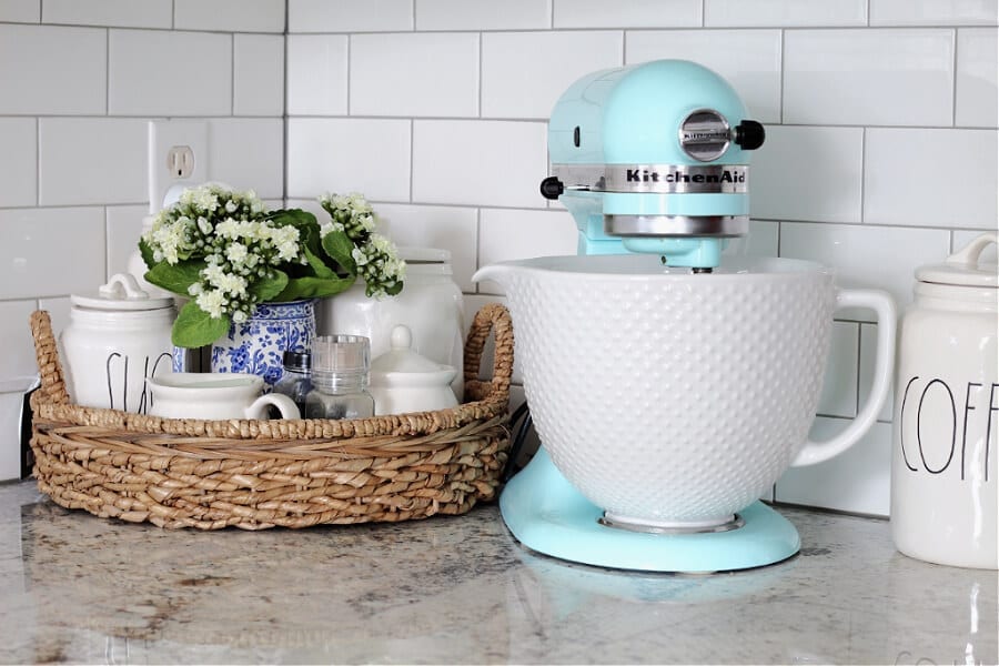 a pretty Spring vignette in our kitchen