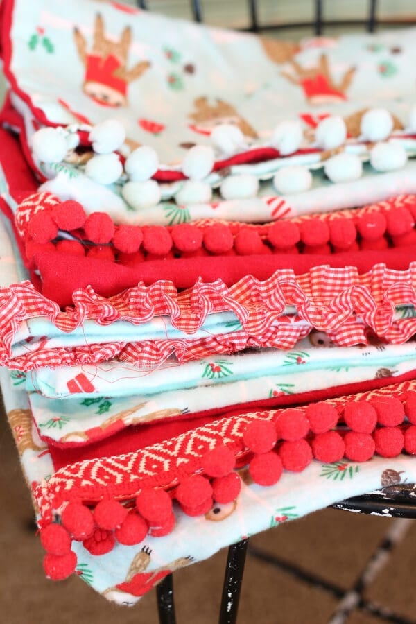 It's all about the trim when it comes to making these fun and whimsical Christmas pillowcases!