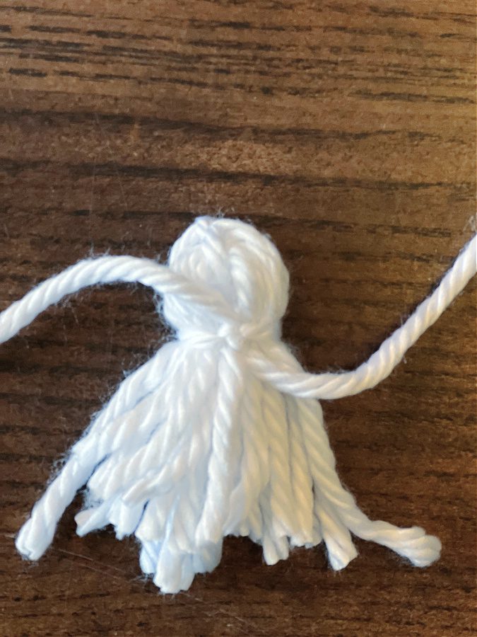 white yarn ghost