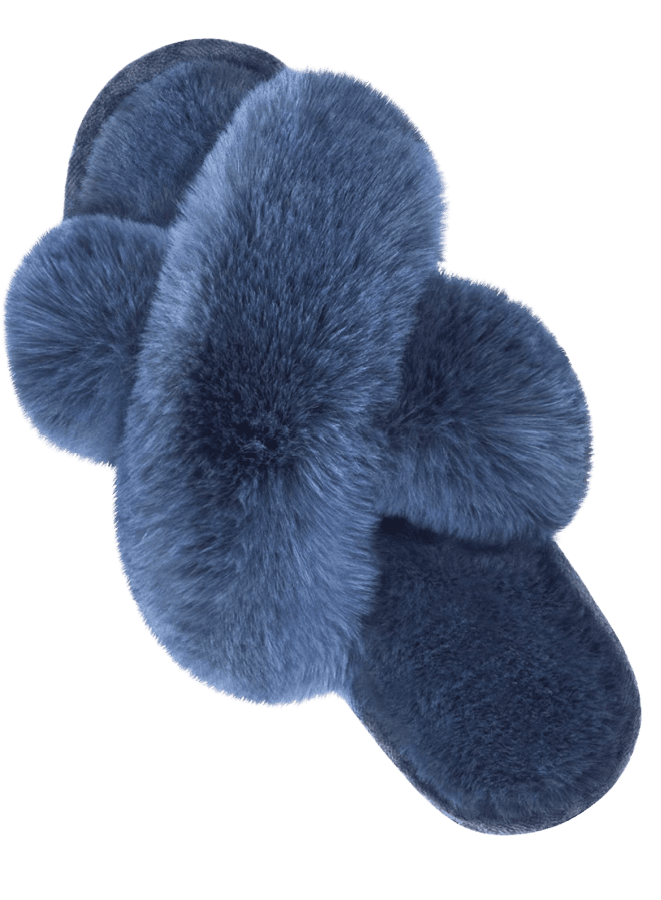 blue slippers-Monday Must Haves