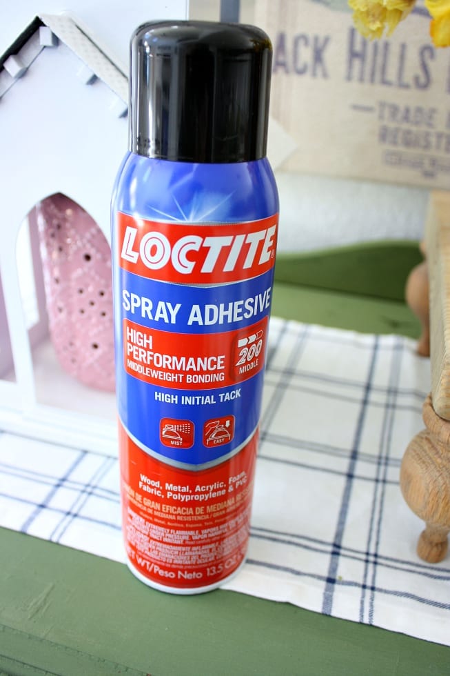 spray adhesive for lining drawers with wrapping paper