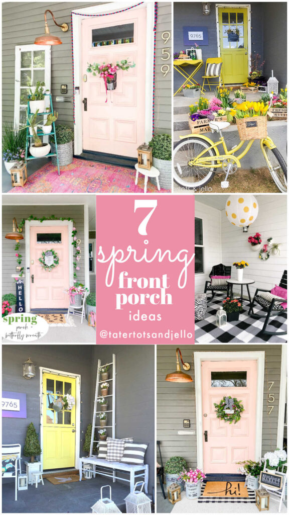 Welcome Home Saturday/ tatertots & jello/ Spring porch ideas