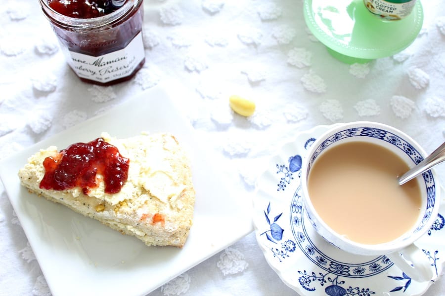 Jam, clotted cream, scones and tea are a favorite Spring treat!