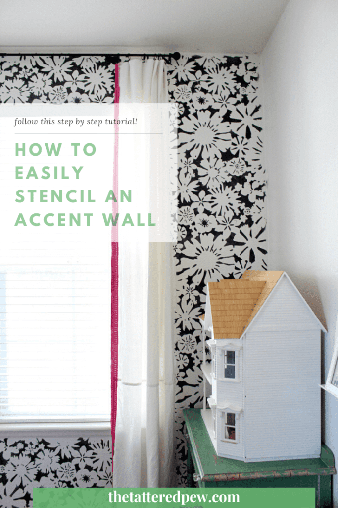 How to easily stencil an accent wall and do it confidently!