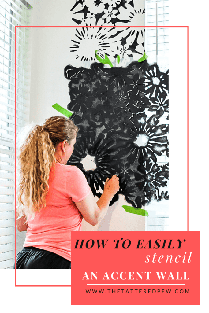 How To Easily Stencil an Accent Wall.