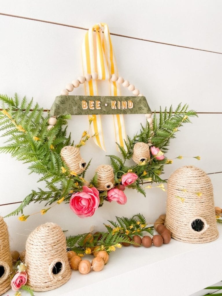 Welcome Home Saturday: Summer Beehive Beaded Wreath