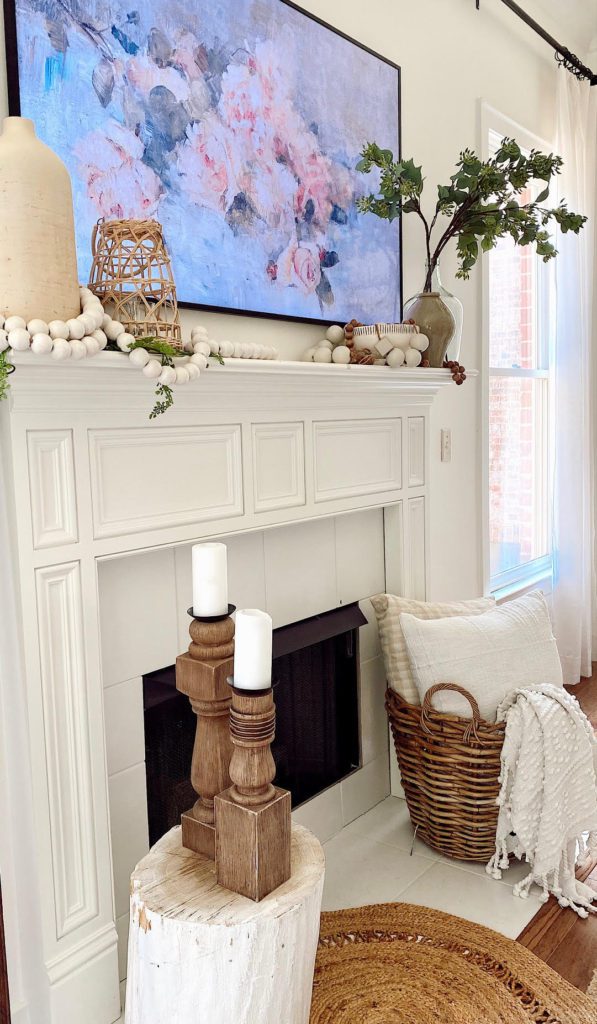 Welcome Home Saturday : Modern Farmhouse summer mantel ideas