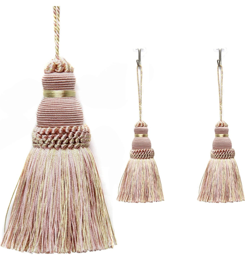 pink tassel for very subtle Valentine's Day Decor