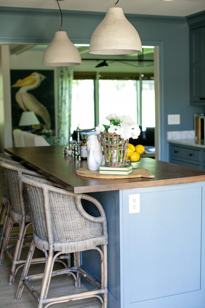 Our kitchen and current pendants 