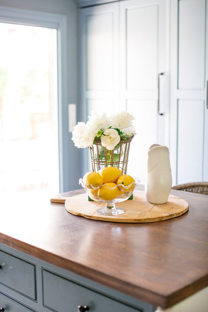 Summer vintage vignette in our kitchen