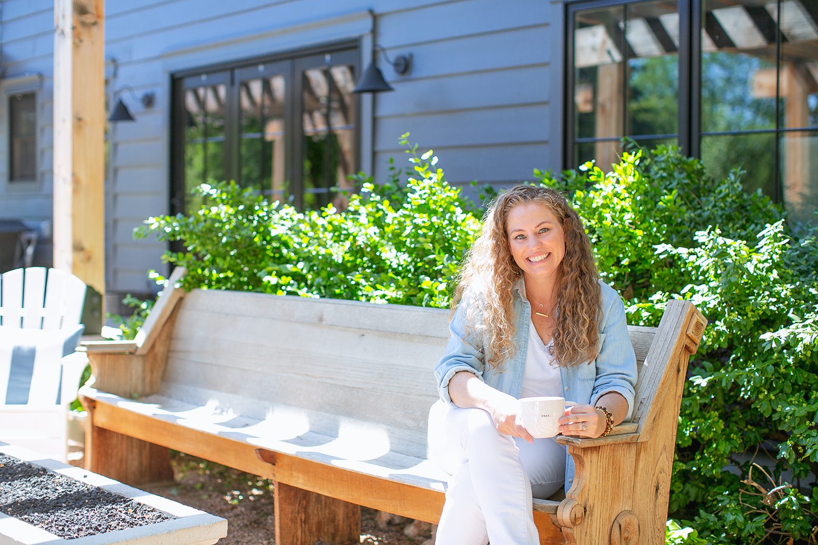 Our Tattered Pew fits perfect outback and I love enjoying coffee on her.