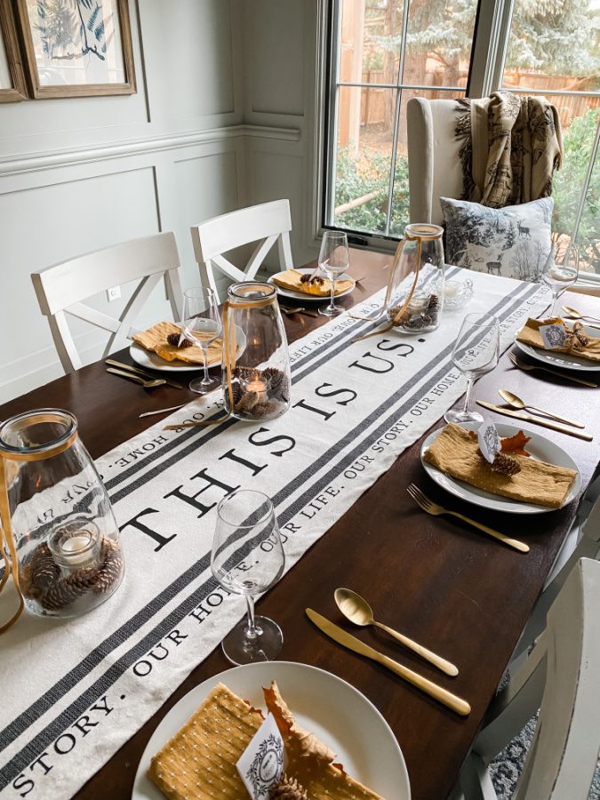 THis IS US thanksgiving table runner