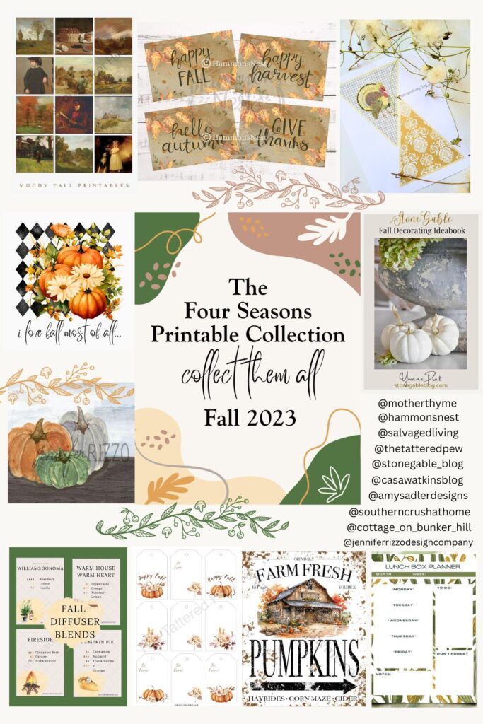 The Four Seasons Collection Pin-fall printables