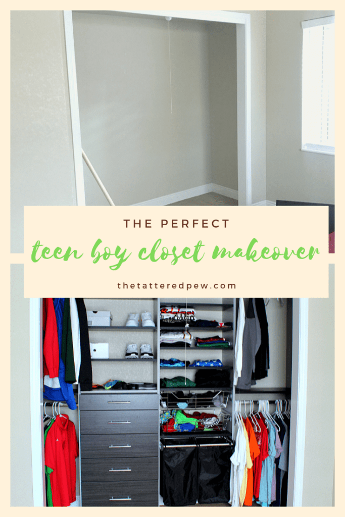 The perfect teen boy closet makeover.