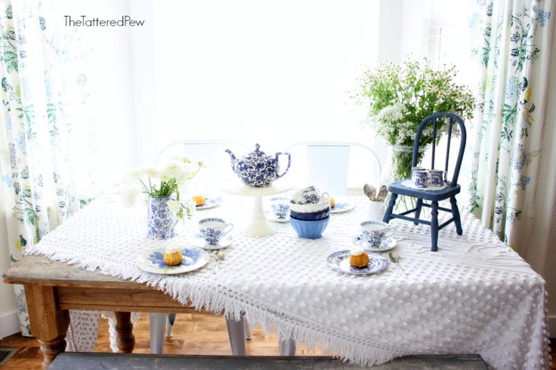 A blue and white tea party!