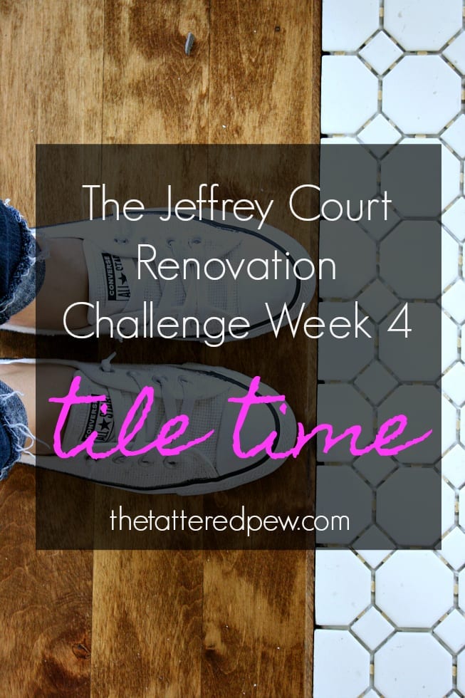 Tile Time for the entryway renovation.