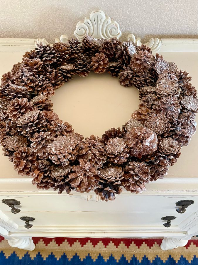 pinecone wreath